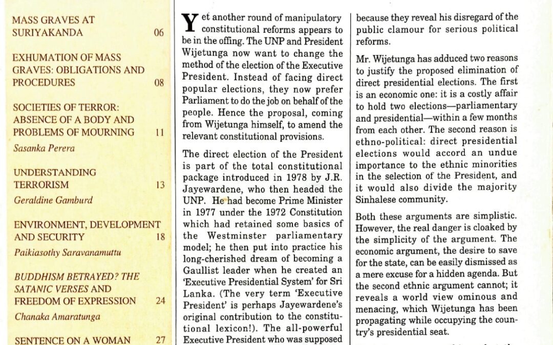 Pravada Vol. 3 No. 1 (January/February 1994)