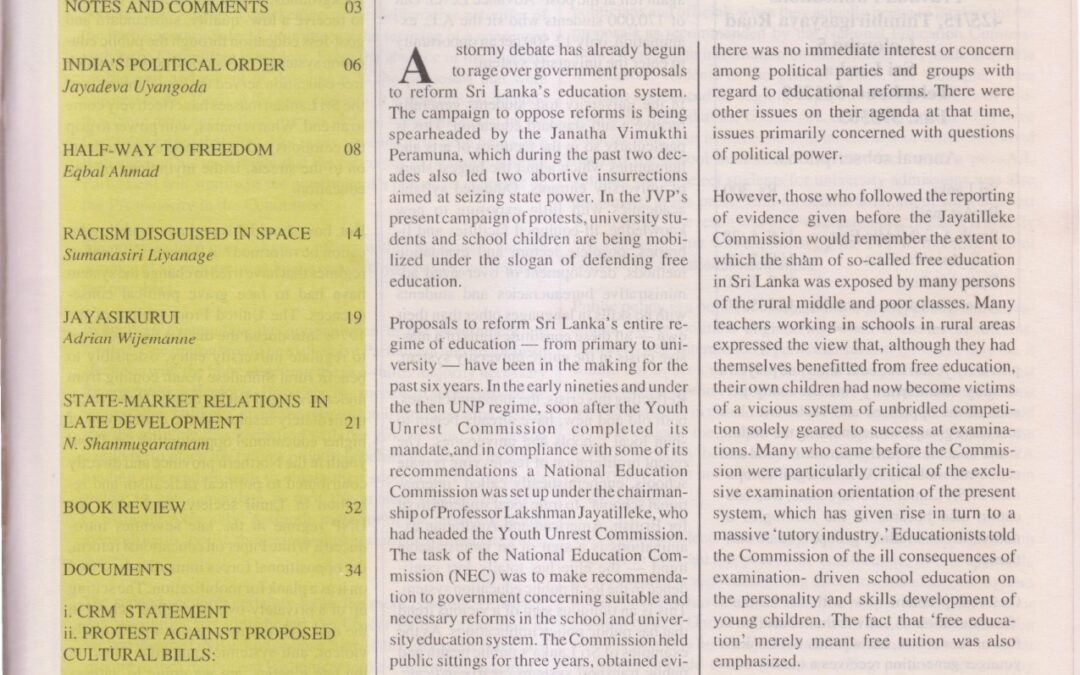 Pravada Vol. 5 No. 3 (1997)