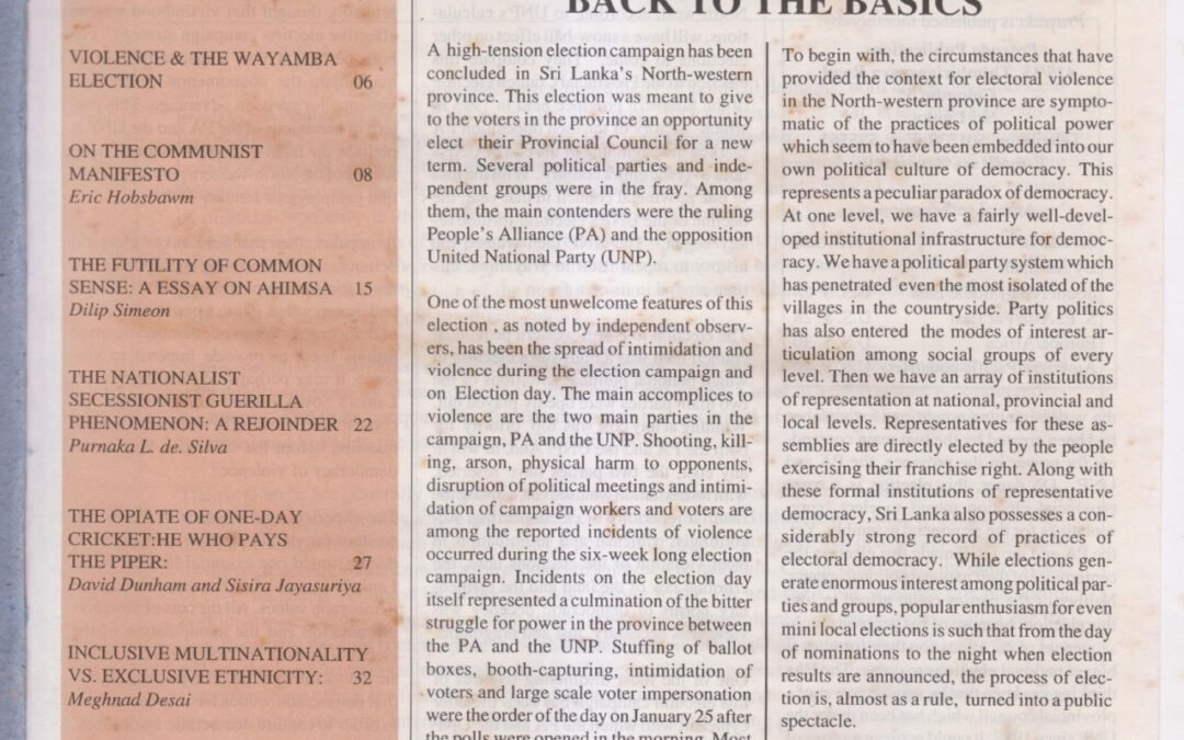 Pravada Vol. 6 No. 1 (1999)