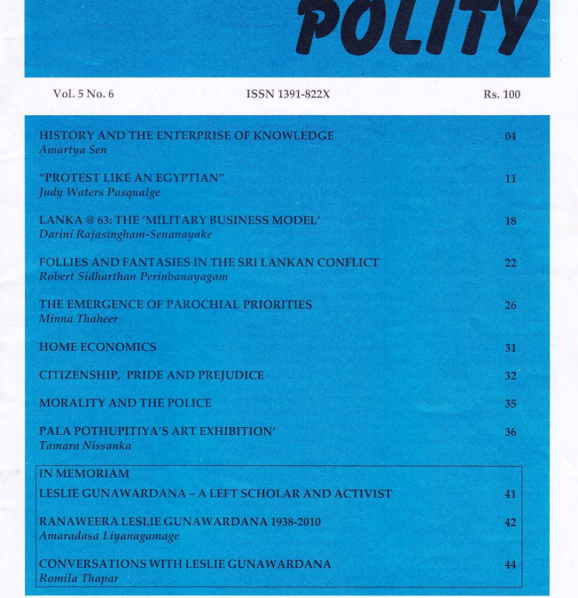 Polity Vol. 5 No. 6